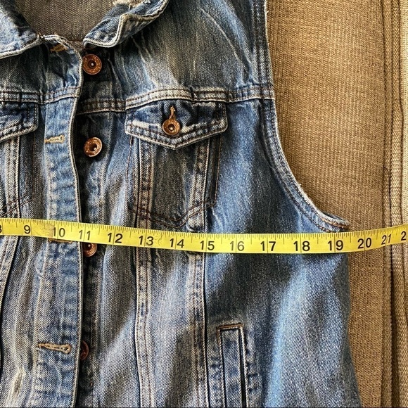Bongo Jean denim vest with pockets Size XL - Picture 9 of 11